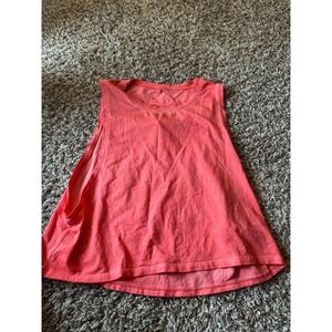 Lululemon Tank Top Cut Out Back Sleeveless Athletic Coral Size 6